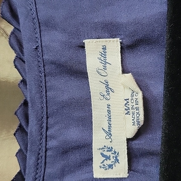 EUC- American Eagle Outfitters Ruffle Placket Cap Sleeve Dress w/Side Waist Ties - Picture 4 of 7